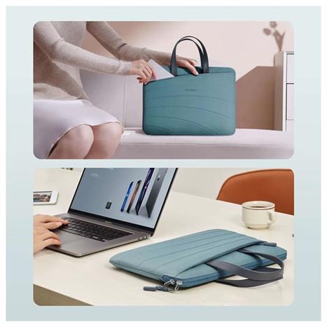 Túi xách chống sốc Laptop 14 inch Innostyle CarryLite Slim S600MNG-14 Màu Xanh lá