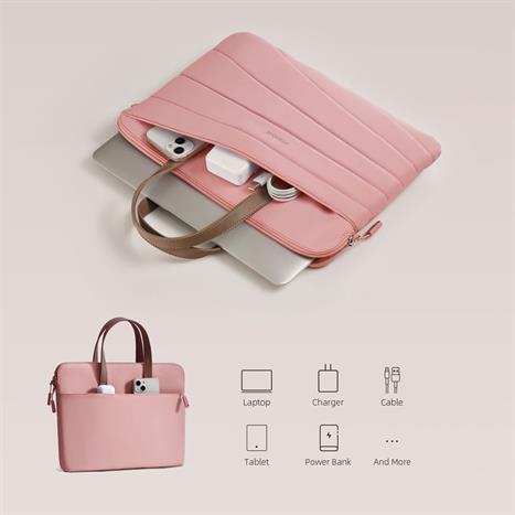 Túi xách chống sốc Laptop 14 inch Innostyle CarryLite Slim S600PK-14 Màu Hồng