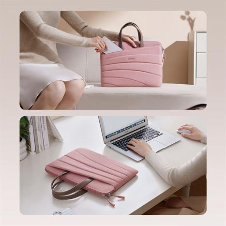 Túi xách chống sốc Laptop 14 inch Innostyle CarryLite Slim S600PK-14 Màu Hồng