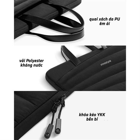 Túi xách chống sốc Laptop 16 inch Innostyle CarryLite Slim S600BLK-16 Màu Đen