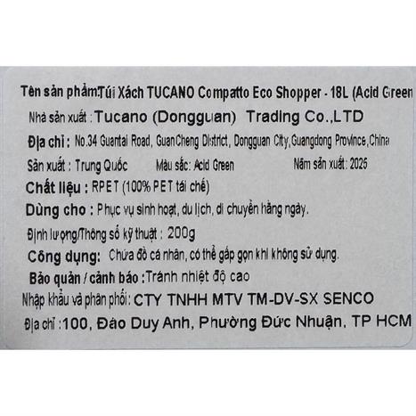 Túi xách Laptop 16 inch Tucano Sandy Sleeve - Xanh lá