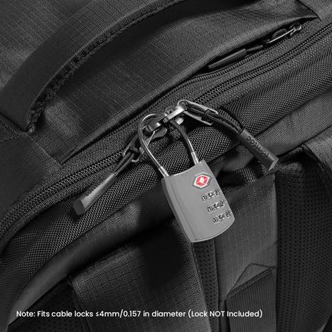 Balo chống sốc laptop 17 inch Tomtoc T66M1D2 Đen Màu Đen