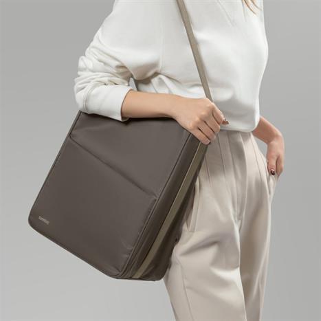 Balo laptop 11 inch Tomtoc T62S1K1 Màu Xám/Nâu nhạt/Xám than