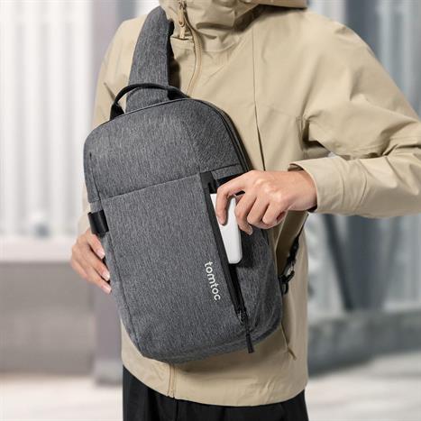 Túi đeo chống sốc laptop 14 inch Tomtoc T24M1G3 Xám Màu Xám