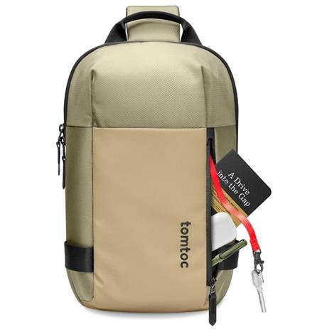 Túi đeo chống sốc laptop 14 inch Tomtoc T24M1K1 Kem Màu Khaki/xanh