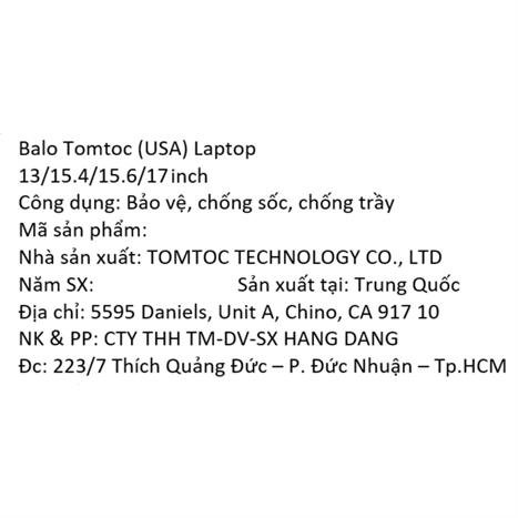 Balo chống sốc laptop 17 inch Tomtoc T66M1T1 Xanh lá Màu Xanh lá