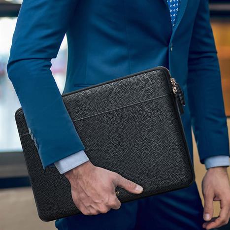 Túi chống sốc Laptop 14 inch Innostyle Lux Leather Laptop PLS-10BLK-14 Màu Đen