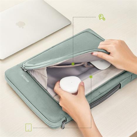Túi xách chống sốc Laptop 16 inch Innostyle OmniProtect Carry S114MG-16 Màu Xám xanh
