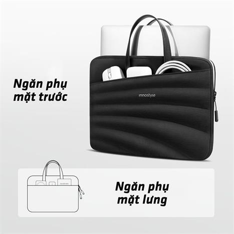 Túi xách chống sốc Laptop 14 inch Innostyle CarryLite Slim S600BLK-14 Màu Đen