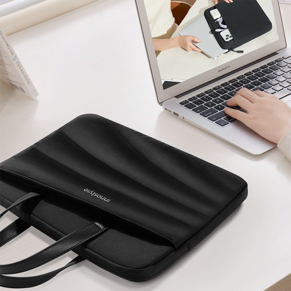 Túi xách chống sốc Laptop 14 inch Innostyle CarryLite Slim S600BLK-14 Màu Đen