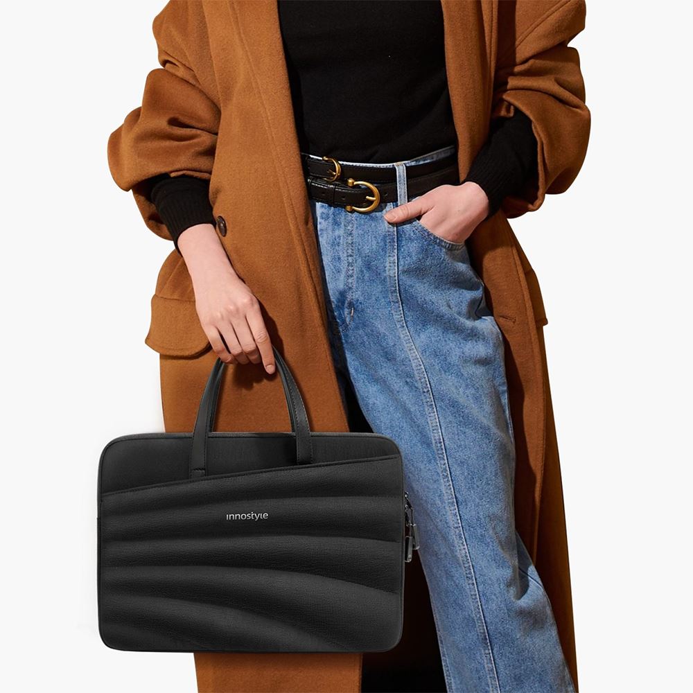 Túi xách chống sốc Laptop 14 inch Innostyle CarryLite Slim S600BLK-14 Màu Đen