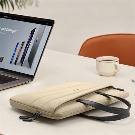 Túi xách chống sốc Laptop 14 inch Innostyle CarryLite Slim S600KH-14 Màu Khaki/xanh