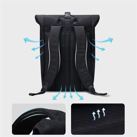 Balo Laptop 16 inch Innostyle CityTrek Elite Backpack P66BBG Màu Đen/Xanh
