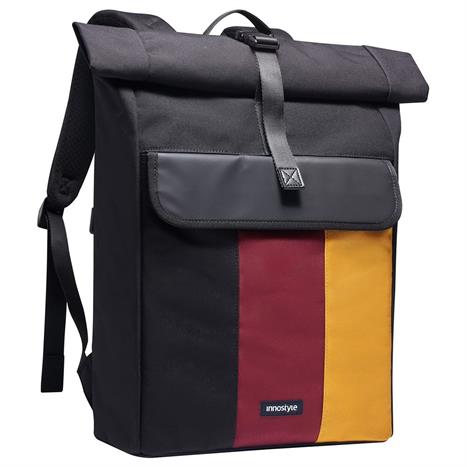 Balo Laptop 16 inch Innostyle CityTrek Elite Backpack P66BRY Màu Đen - Đỏ