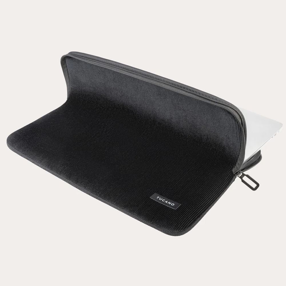 Túi chống sốc Laptop 13 inch TUCANO Velluto Macbook BFVELMB13-BK - Đen - 7