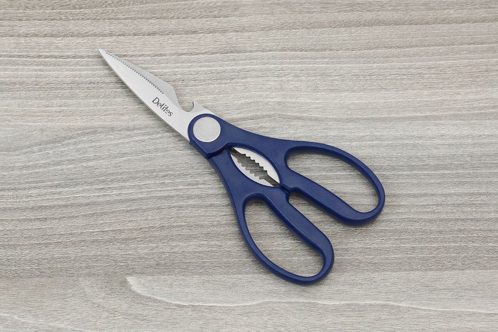 Kéo nhà bếp đa năng thép không gỉ 2Cr13 Delites 9230-2125D Màu Xanh dương đậm