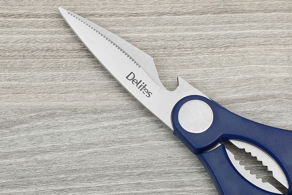 Kéo nhà bếp đa năng thép không gỉ 2Cr13 Delites 9230-2125D Màu Xanh dương đậm