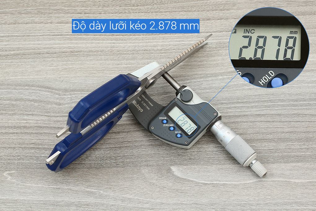 Kéo nhà bếp đa năng thép không gỉ 2Cr13 Delites IN-J102A Màu Xanh dương đậm