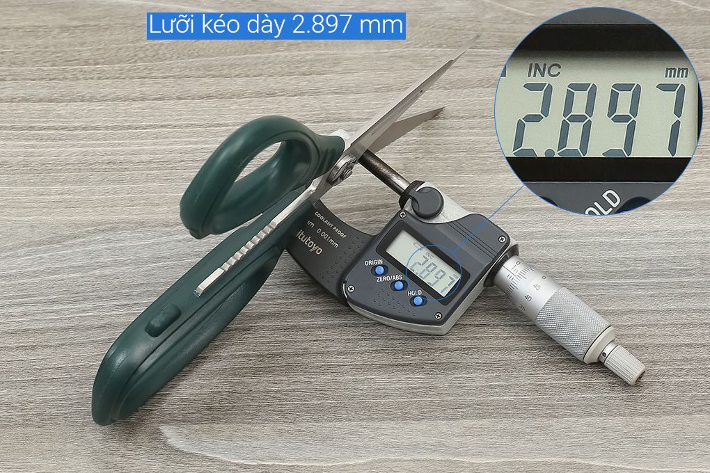 Kéo nhà bếp đa năng thép không gỉ 2Cr13 Delites KS2020-2230 Màu Xanh lá đậm