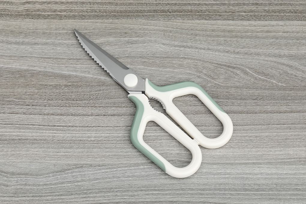 Kéo nhà bếp thép không gỉ 3Cr13 Delites CF7429 Màu Xanh lá