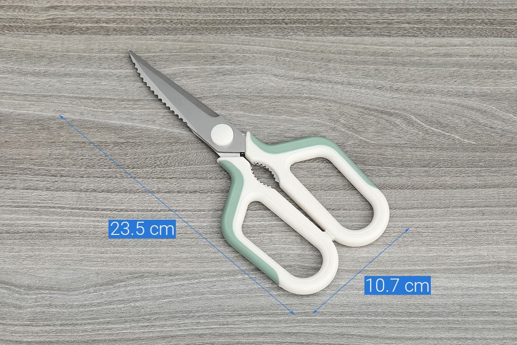 Kéo nhà bếp thép không gỉ 3Cr13 Delites CF7429 Màu Xanh lá