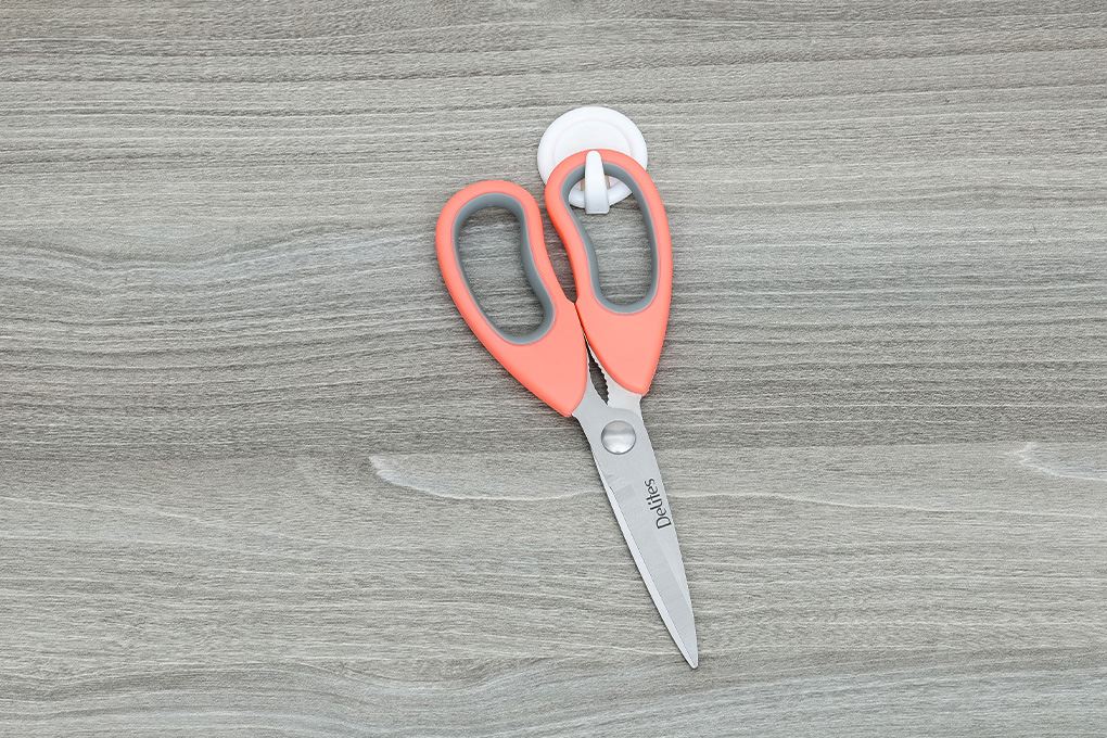 Kéo nhà bếp thép không gỉ 2Cr13 Delites SKI156 Màu Trắng ngà/Hồng nhạt/Xám