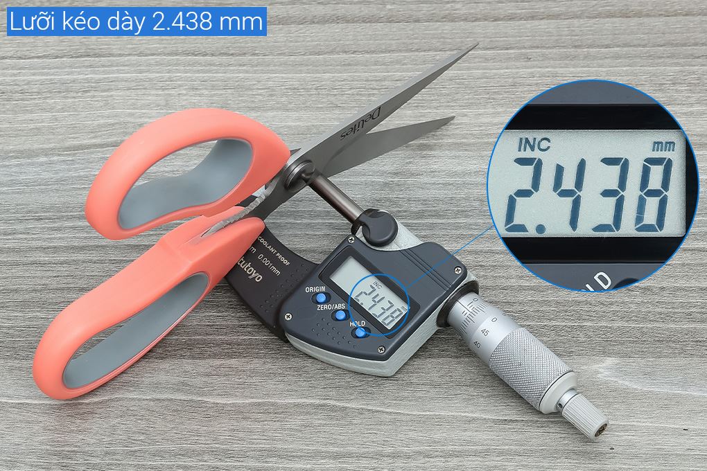 Kéo nhà bếp thép không gỉ 2Cr13 Delites SKI156 Màu Trắng ngà/Hồng nhạt/Xám