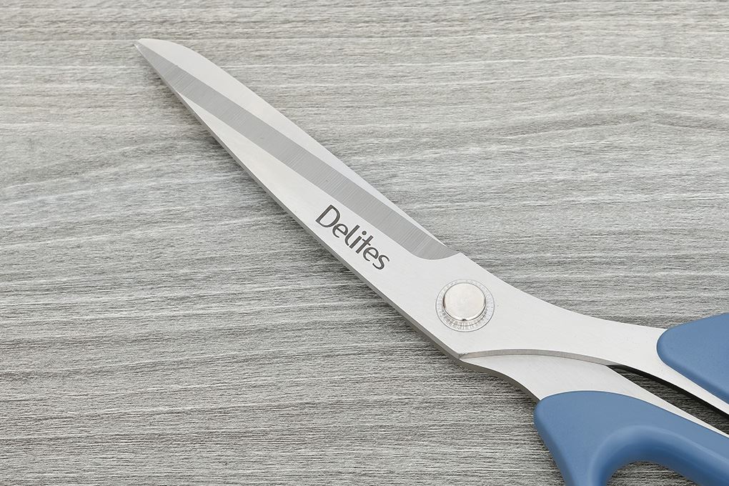 Kéo nhà bếp thép không gỉ 2Cr13 Delites STA077-9 Màu Xanh dương đậm