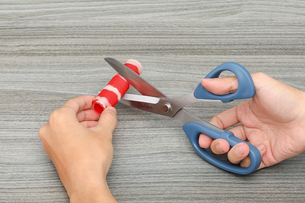 Kéo nhà bếp thép không gỉ 2Cr13 Delites STA077-9 Màu Xanh dương đậm