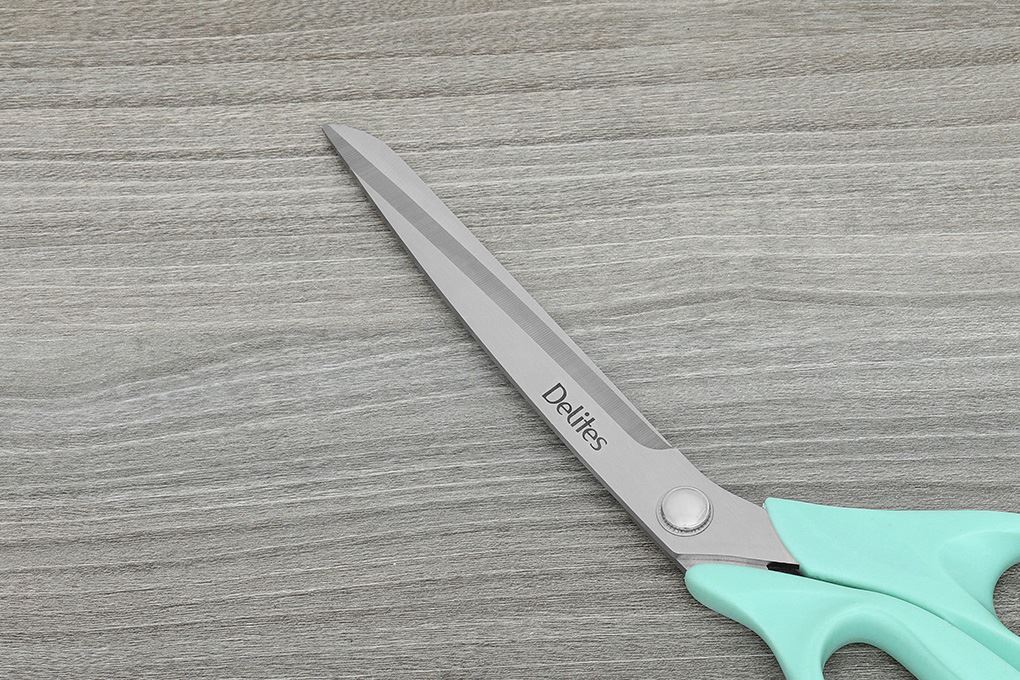 Kéo nhà bếp thép không gỉ 2Cr13 Delites STA031-10 Màu Xanh dương nhạt