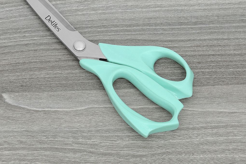 Kéo nhà bếp thép không gỉ 2Cr13 Delites STA031-10 Màu Xanh dương nhạt