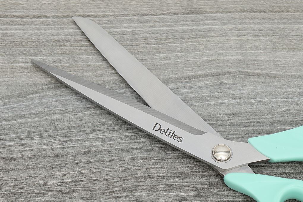 Kéo nhà bếp thép không gỉ 2Cr13 Delites STA031-10 Màu Xanh dương nhạt