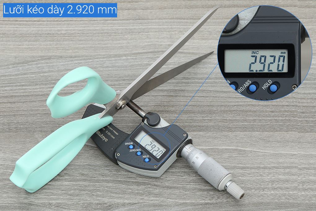 Kéo nhà bếp thép không gỉ 2Cr13 Delites STA031-10 Màu Xanh dương nhạt
