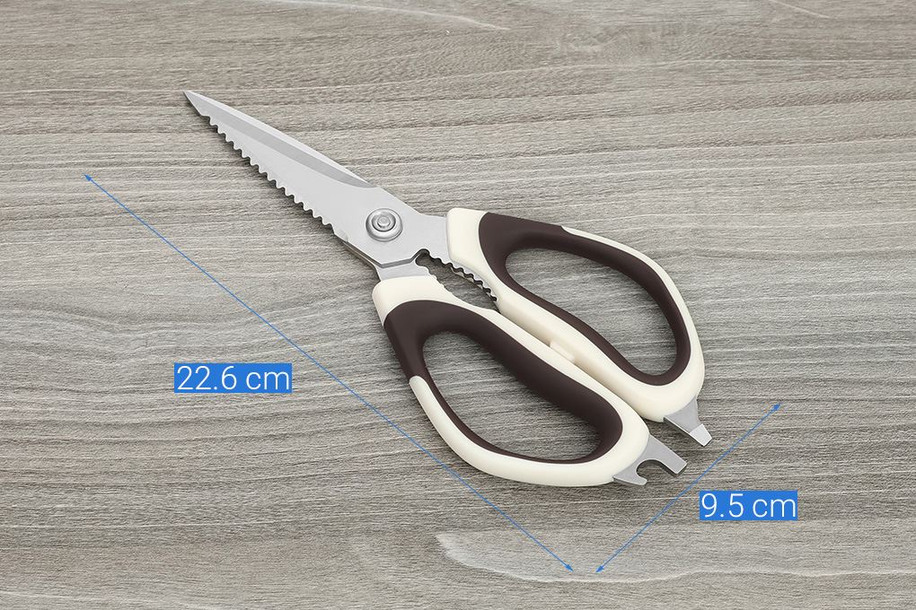 Kéo nhà bếp thép không gỉ 3Cr13 Delites CF7440 Màu Nâu nhạt