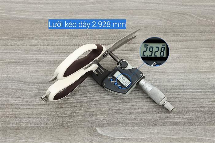 Kéo nhà bếp thép không gỉ 3Cr13 Delites CF7440 Màu Nâu nhạt