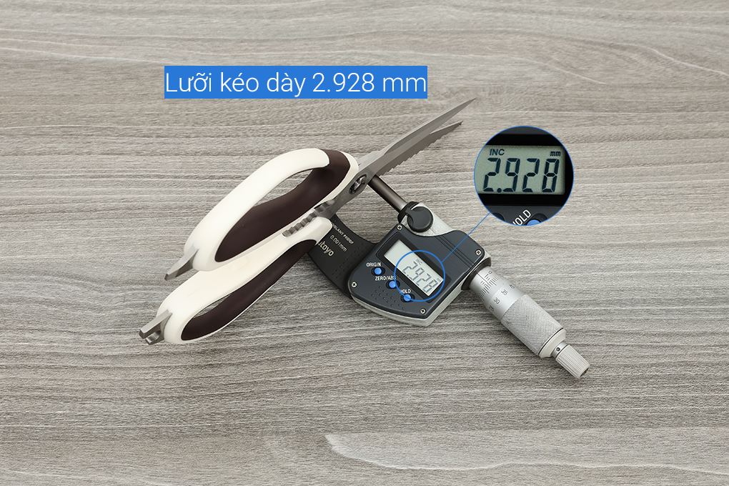 Kéo nhà bếp thép không gỉ 3Cr13 Delites CF7440 Màu Nâu nhạt
