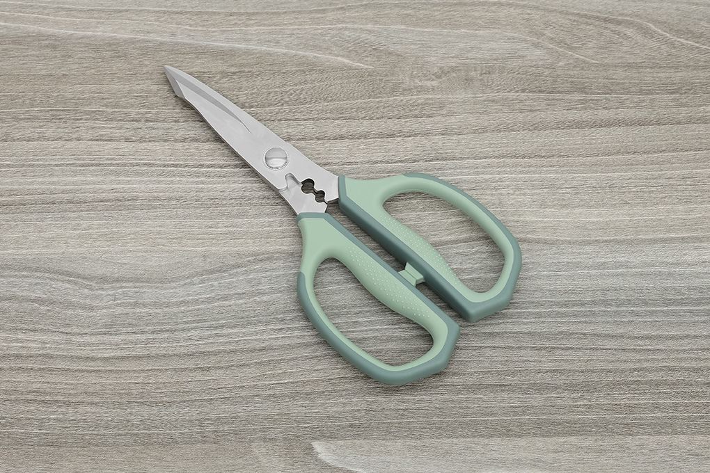 Kéo nhà bếp thép không gỉ 3Cr13 Delites CF7441 Màu Xanh lá