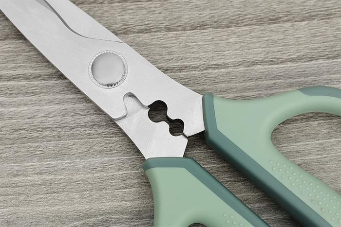 Kéo nhà bếp thép không gỉ 3Cr13 Delites CF7441 Màu Xanh lá