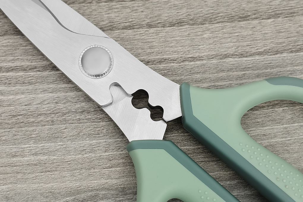 Kéo nhà bếp thép không gỉ 3Cr13 Delites CF7441 Màu Xanh lá