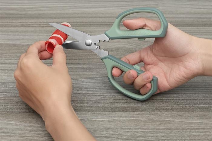 Kéo nhà bếp thép không gỉ 3Cr13 Delites CF7441 Màu Xanh lá