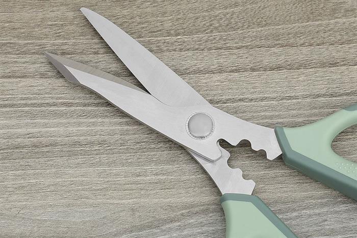 Kéo nhà bếp thép không gỉ 3Cr13 Delites CF7441 Màu Xanh lá