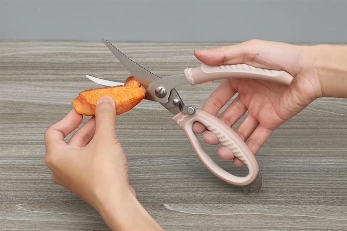 Kéo cắt xương thép không gỉ 3Cr13 Delites CF7442 Màu Hồng Kem