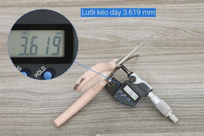 Kéo cắt xương thép không gỉ 3Cr13 Delites CF7442 Màu Hồng Kem