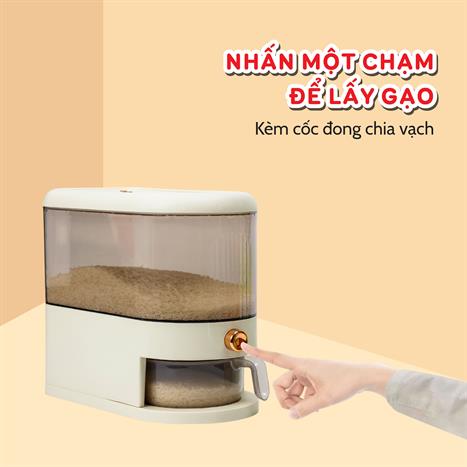Thùng gạo Tanaka TG0205-TRANS trong suốt