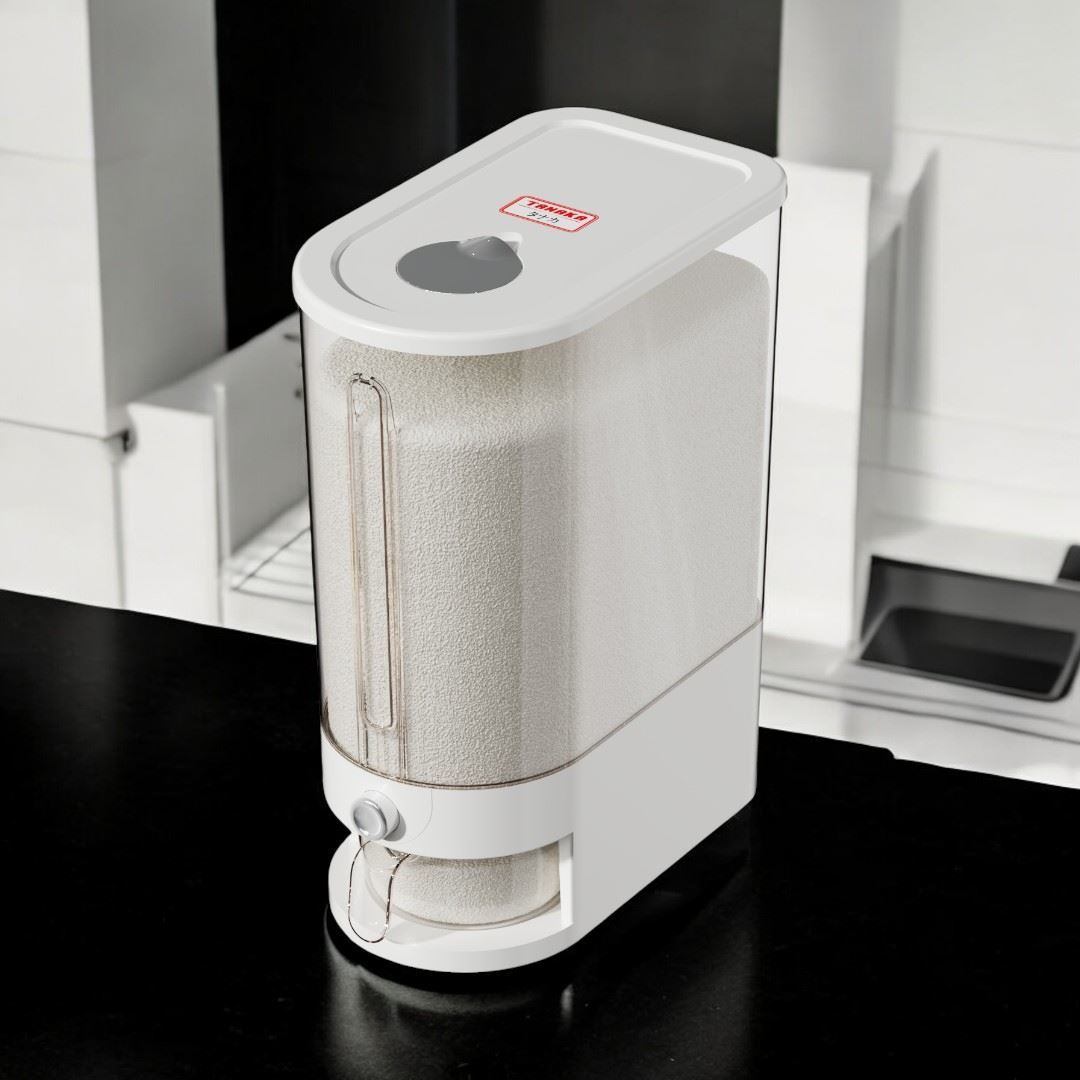 Thùng gạo 10 kg Tanaka TG0310-TRANS trong suốt Màu Trắng