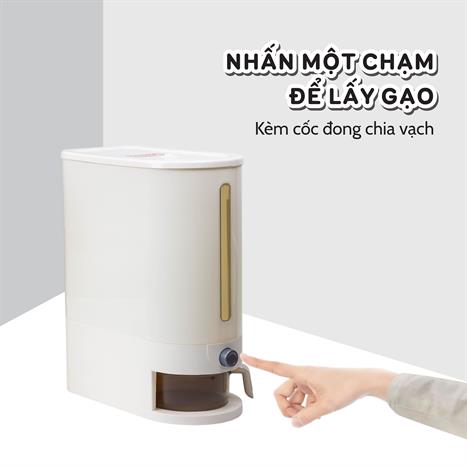 Thùng gạo 10 kg Tanaka TG0310-WH trắng Màu Trắng