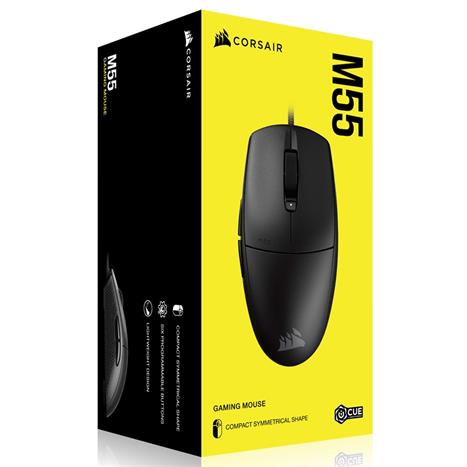Chuột Có dây Gaming Corsair M55 Black/CH-930F000-AP Màu Đen