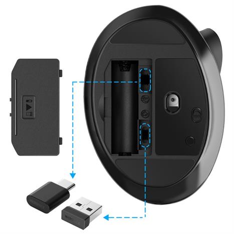 Chuột Bluetooth Silent MicroPack MP-V03W - Đen Màu Đen