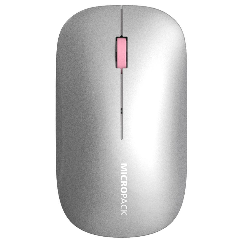 Chuột Bluetooth Silent MicroPack ML-203W - Xám
