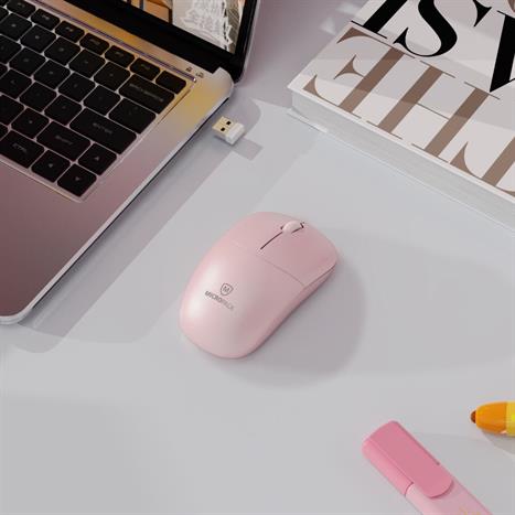 Chuột không dây Silent MicroPack MP-712W - Hồng Màu Hồng